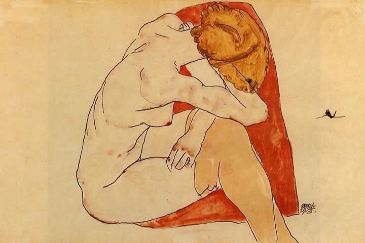 Egon Schiele Seated Woman